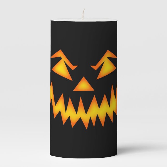 Halloween Pillar Candle (Front)