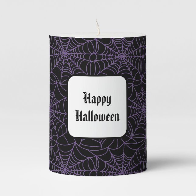 Halloween Pillar Candle (Front)