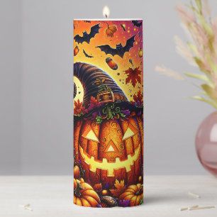 Halloween Pillar Candle