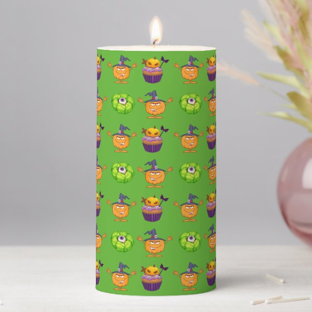 Halloween Pillar Candle (In Situ)