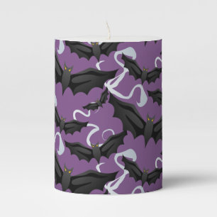 Halloween Pillar Candle-Bats Pillar Candle