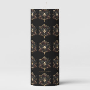 Halloween Pillar Candle Pattern Gothic