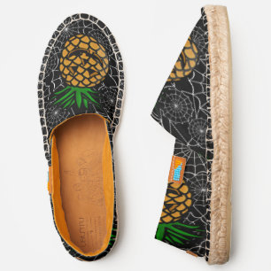 halloween pineapple alohaween luau spiderweb espadrilles