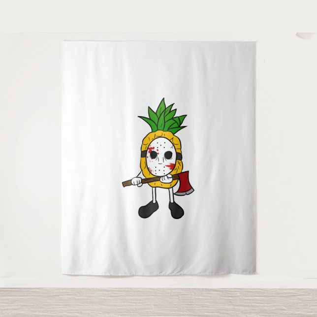 Halloween Pineapple  Tapestry (Front)