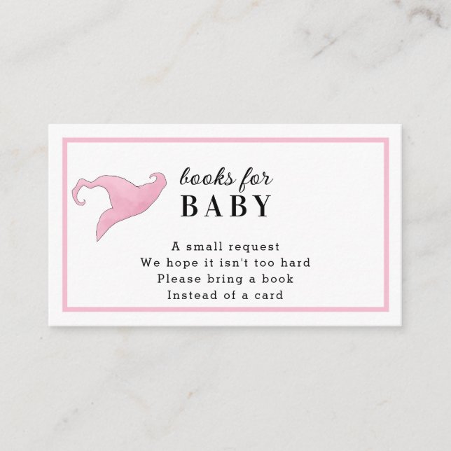 Halloween Pink a Baby is Brewing Books for Baby  Enclosure Card (Front)