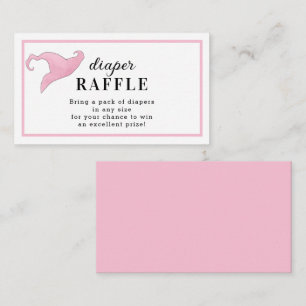 Halloween Pink a Baby is Brewing Diaper Raffle Enclosure Card
