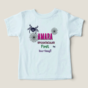 Halloween Pink and spiders Birthday Halloween Toddler T-shirt