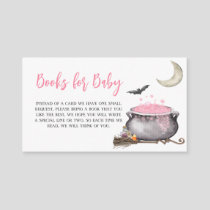 Halloween Pink Baby is Brewing Books for Baby Enclosure Card