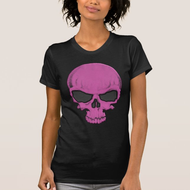 Halloween Pink Skull Shirt (Front)