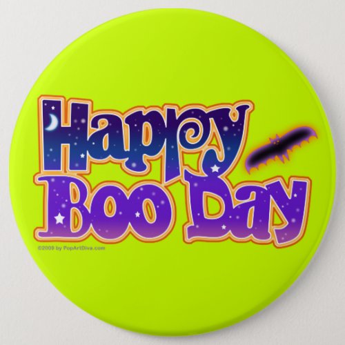 Halloween Pins Buttons _ Happy Boo Day Art