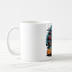 Halloween Pirate Bearded Dragon Art Coffee Mug