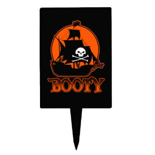 Halloween Pirate Booty Cake Pick
