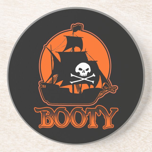 Halloween Pirate Booty Coaster (Front)