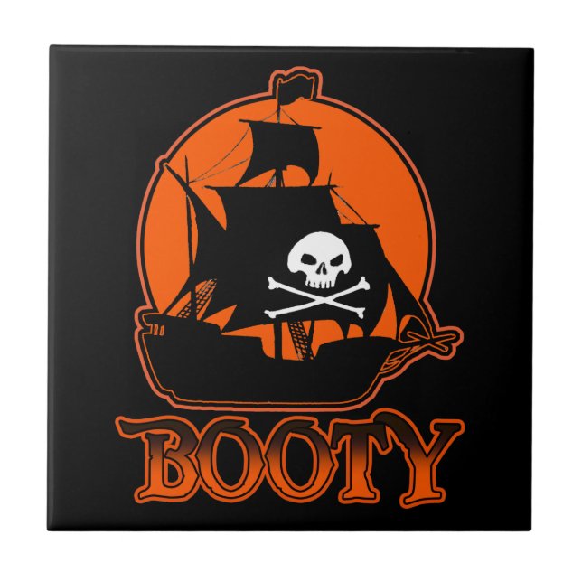 Halloween Pirate Booty Tile (Front)
