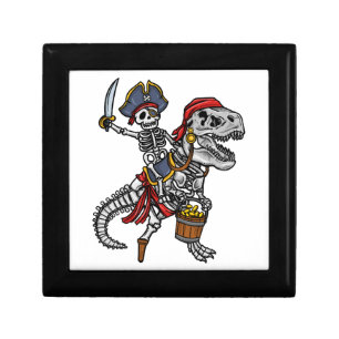 Halloween Pirate Dinosaur Skeleton Gift Box