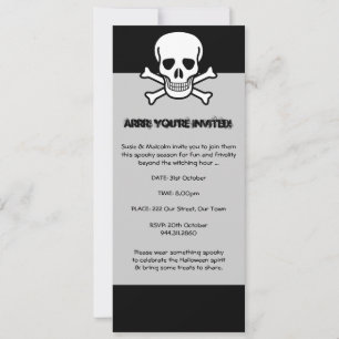 Halloween Pirate Invitation