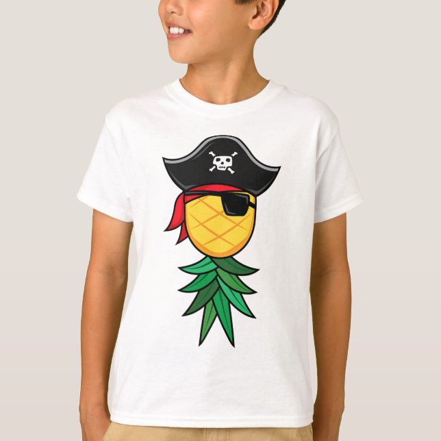 Halloween Pirate Upside Down Pineapple Swingers Li T-Shirt (Front)