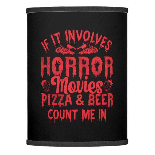 Halloween Pizza And Beer Birthday Lamp Shade