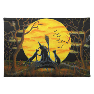 Halloween place mat "Patience,Halloween Nears"