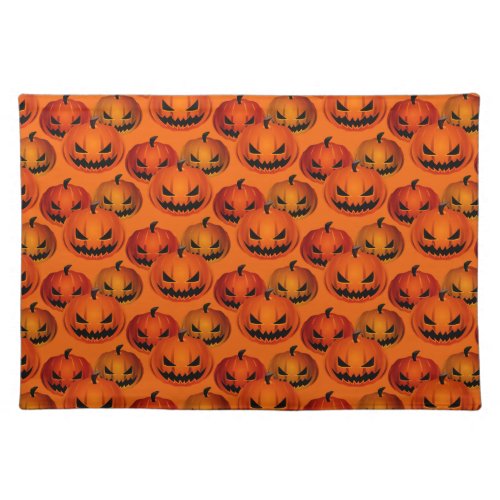 Halloween Placemat_Scary Pumpkins Cloth Placemat