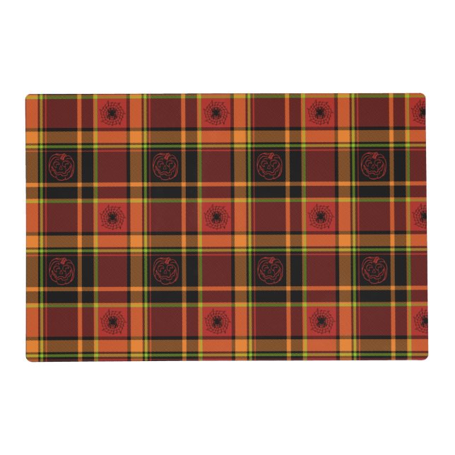 Halloween Plaid collection, Placemat (Front)
