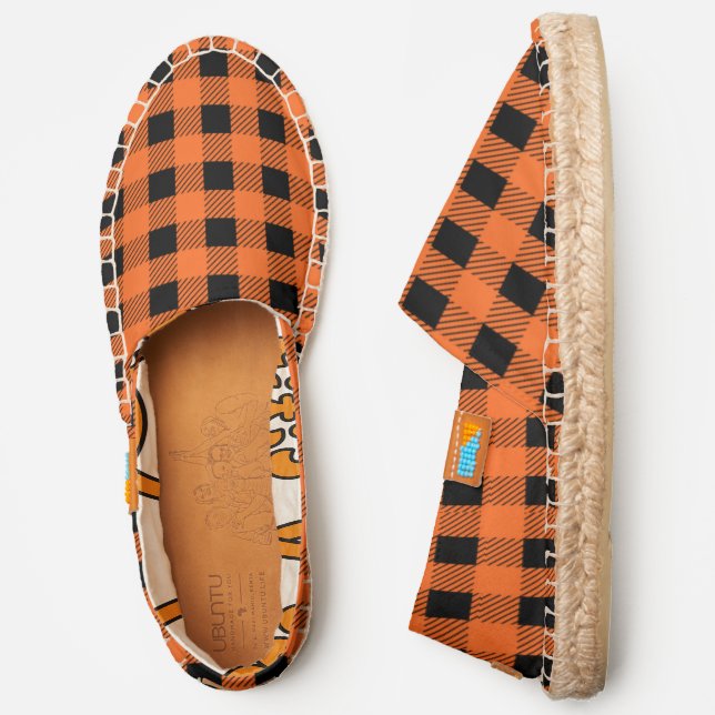 Halloween Plaid Espadrilles (Side)