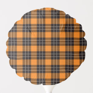 Halloween Plaid Pattern Balloon