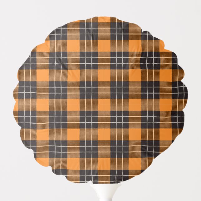 Halloween Plaid Pattern Balloon (Front)
