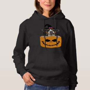 Halloween Pocket Greater Swiss Mountain Dog Jack O Hoodie