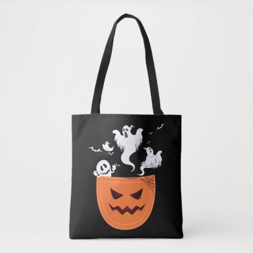 Halloween Pocket Tote Bag