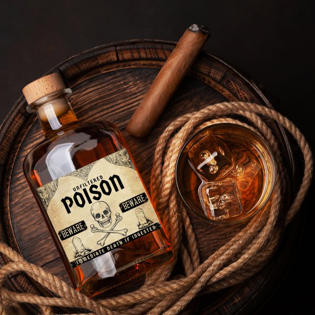 Halloween Poison Decor, Apothecary Label Bottle (Creator Uploaded)