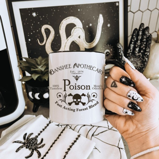 Halloween Poison Mug, Halloween Mug, Goth Mug (Creator Uploaded)