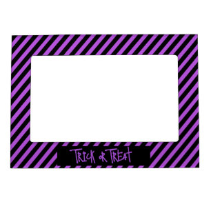 Halloween Poison Purple Trick or Treat Magnetic Frame