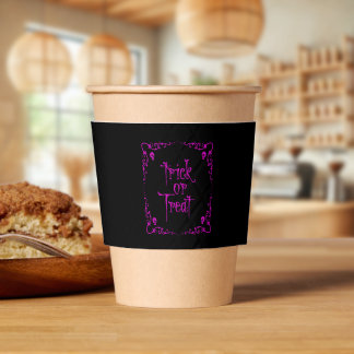 Halloween Poison Purple Trick or Treat Tote Coffee Cup Sleeve