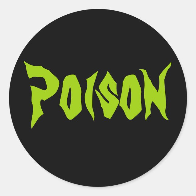 Halloween Poison Sticker (Front)