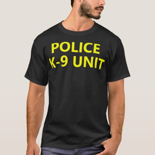Halloween Police K9 Unit Shirt Costume K9 Canine D