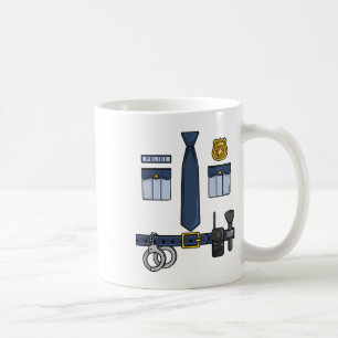 Halloween Policeman Costume Halloween Police Offic Coffee Mug