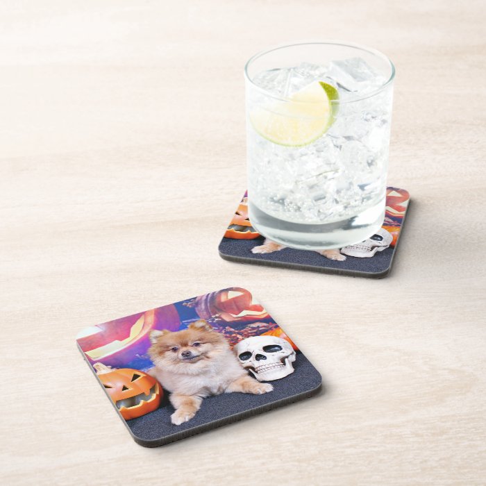 Halloween   Pomeranian   Simba Drink Coasters