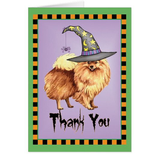 Halloween Pomeranian Thank you (Front)