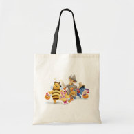 Halloween Pooh and Freinds Tote Bag