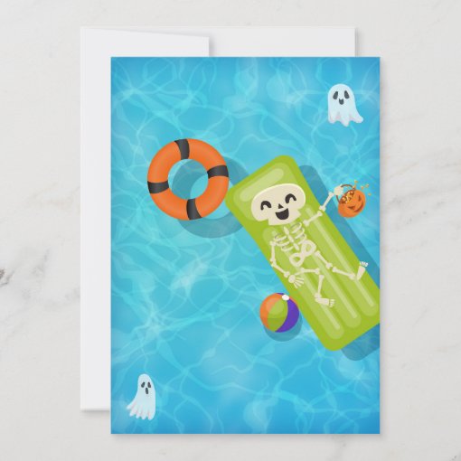 Halloween Pool Party Invitation Zazzle