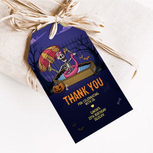 Halloween Pool Summerween Birthday Favor Tags