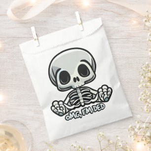 Halloween pop culture omg ded funny favor bag