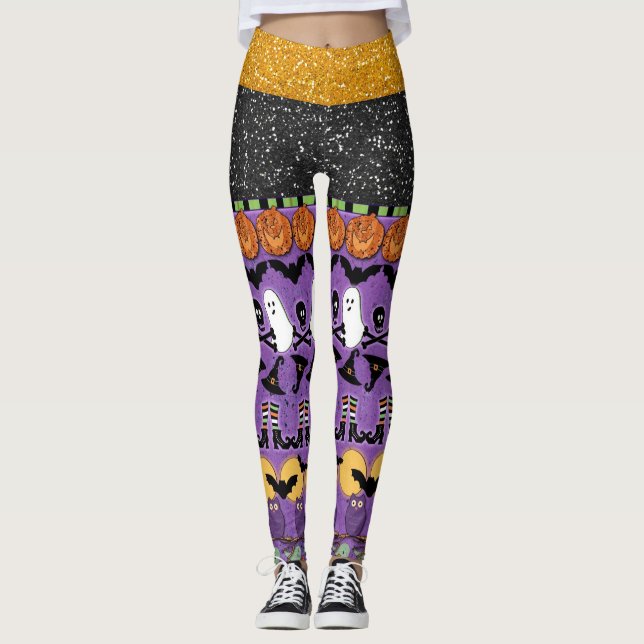 Halloween Pop Fashion Leggings (Front)