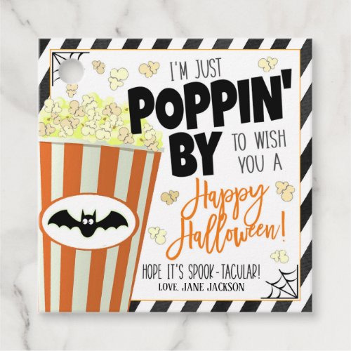 Halloween Popcorn Gift Tags
