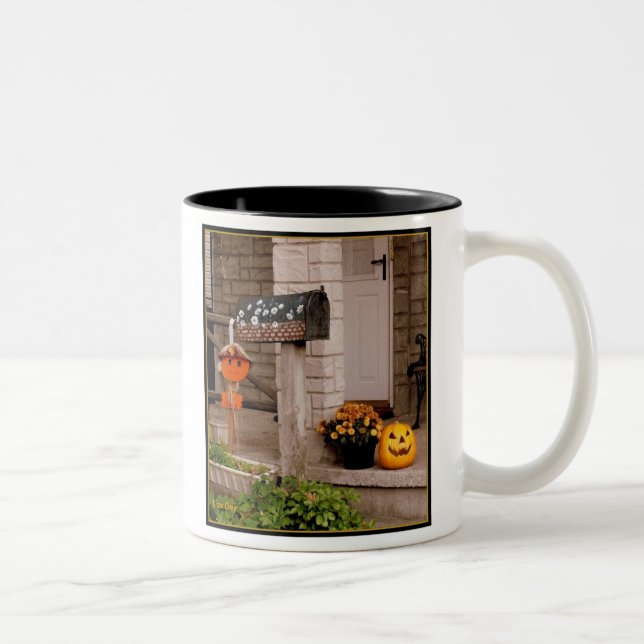 'Halloween Porch' Mug (Right)