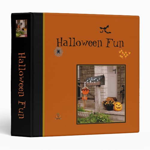 Halloween Porch ScrapbookAlbum 3 Ring Binder