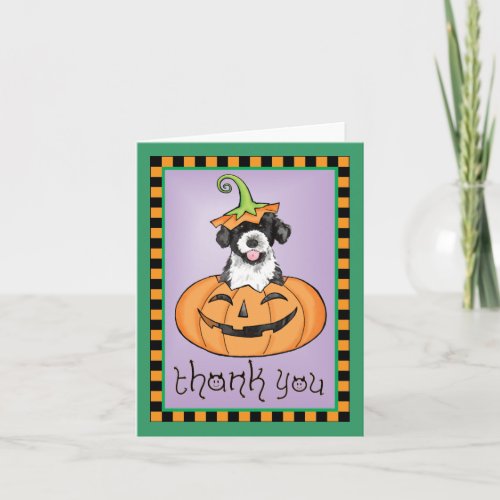 Halloween Portuguese Water Dog Thank You