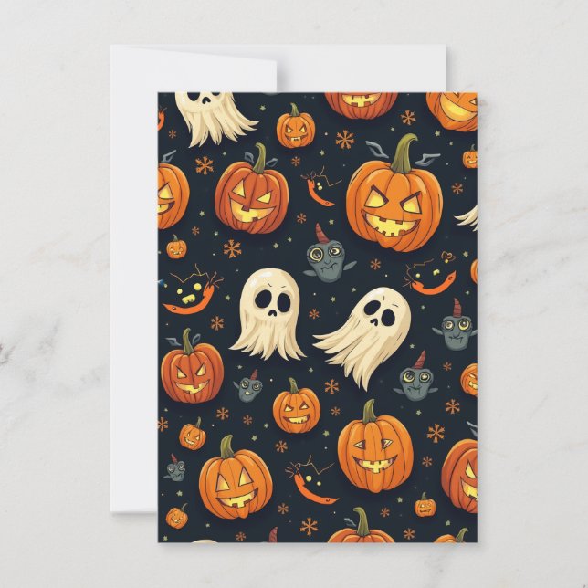Halloween Post Invitation (Front)