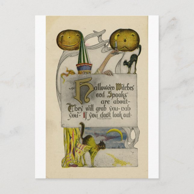 Halloween Postcard (Front)